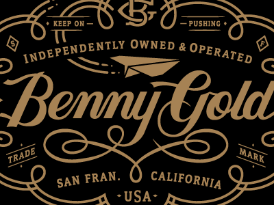 Benny Gold Logo - Benny Gold, Label by Clark Orr | Dribbble | Dribbble