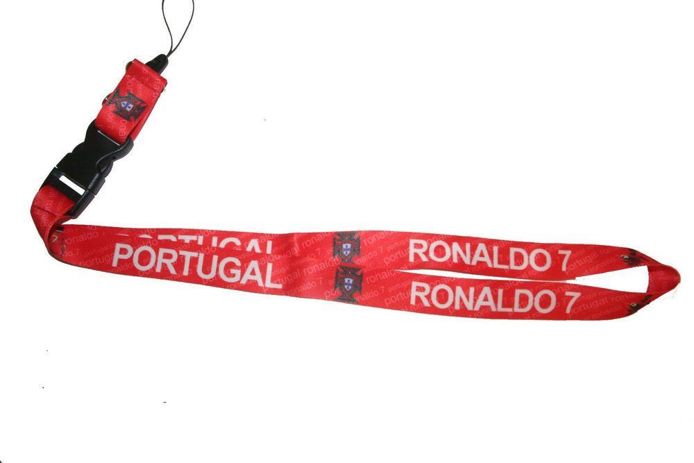 Red World Logo - RONALDO 7 RED FPF LOGO FIFA SOCCER WORLD CUP LANYARD KEYCHAIN