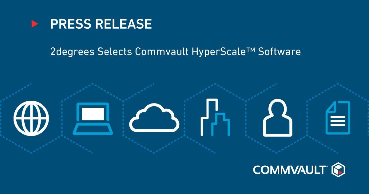 CommVault Logo - 2degrees Selects Commvault HyperScale™ Software