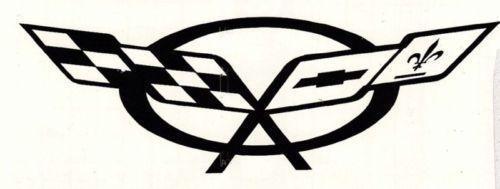 Corvette Logo - Corvette Flag Decal | eBay