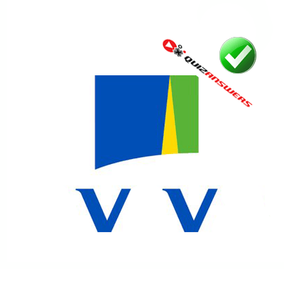Blue and Yellow V Logo - LogoDix