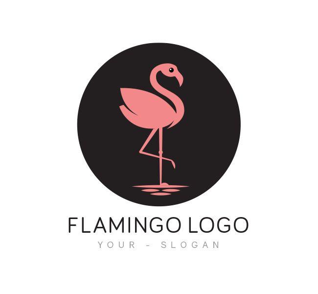 Flamingo Logo - Pink Flamingo Logo & Business Card Template Design Love