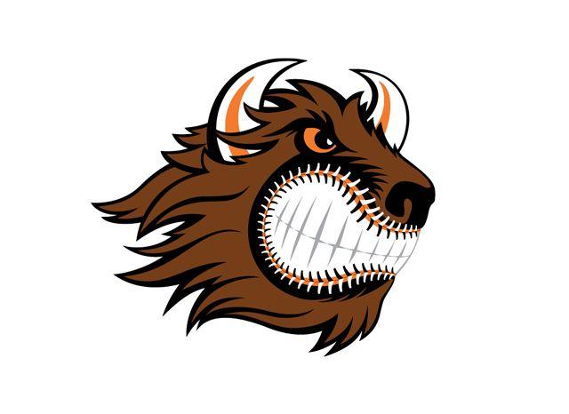 Bison Baseball Logo - Bison Logos