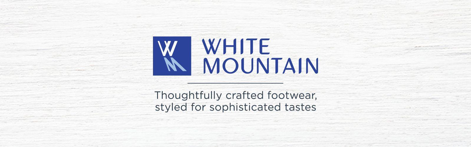 Blue and White Mountain Logo - White Mountain
