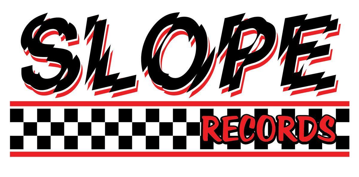 Red and White Checkered Logo - Slope Records White Checkered T Shirt