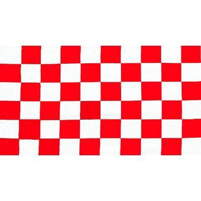 Red and White Checkered Logo - Red & White Checkered 1.52m x 0.91m (5ftx 3ft) Budget Display Flag
