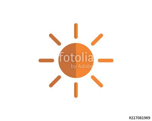 Sun Symbol Logo - sun symbol solar energy bright image vector icon logo
