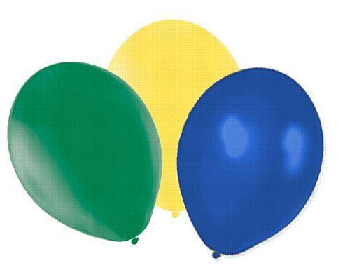 Blue Green Yellow Logo - Yellow, Green & Blue Balloons - Pack of 50