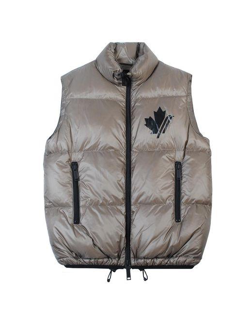 3 Multicolor Leaf Logo - Y-3 Dsquaerd2 Maple Leaf & Logo Nylon Gilet Khaki for Men - Lyst