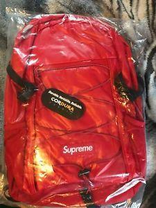 Open Red Box Logo - SUPREME FW17 BACKPACK 