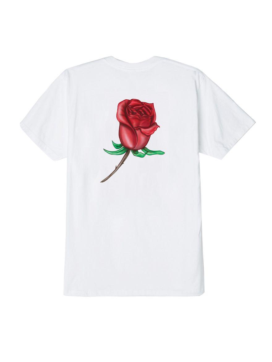 OBEY Clothing Rose Logo - OBEY Airbrushed Rose Basic T-Shirt - Obey Clothing UK