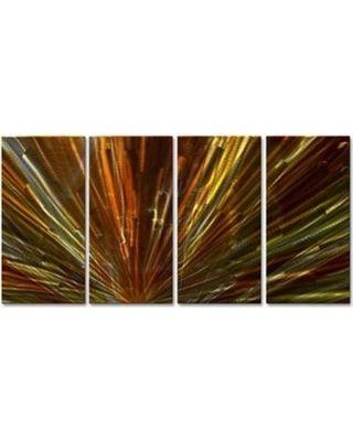 3 Multicolor Leaf Logo - Spectacular Savings on Utopia III Metal Wall Decor, Multicolor