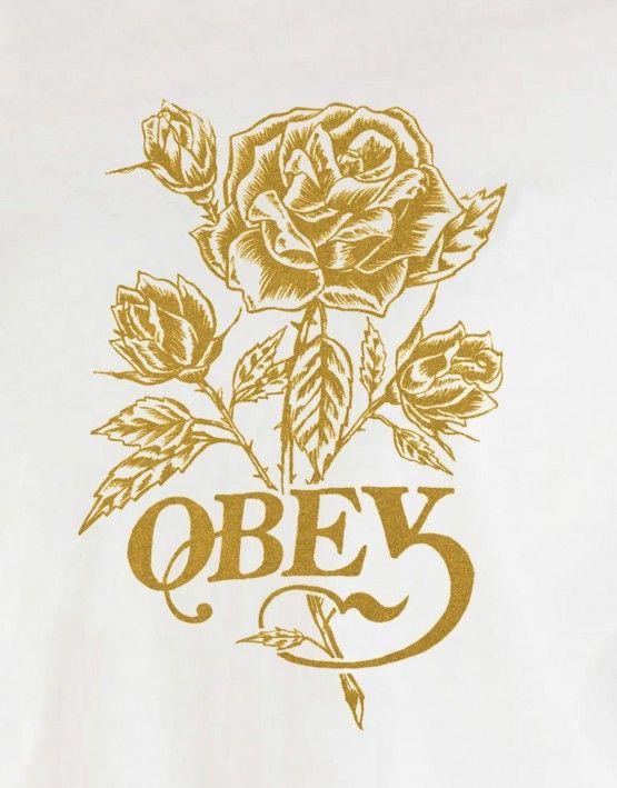 OBEY Clothing Rose Logo - OBEY Clothing Rose waltz tee