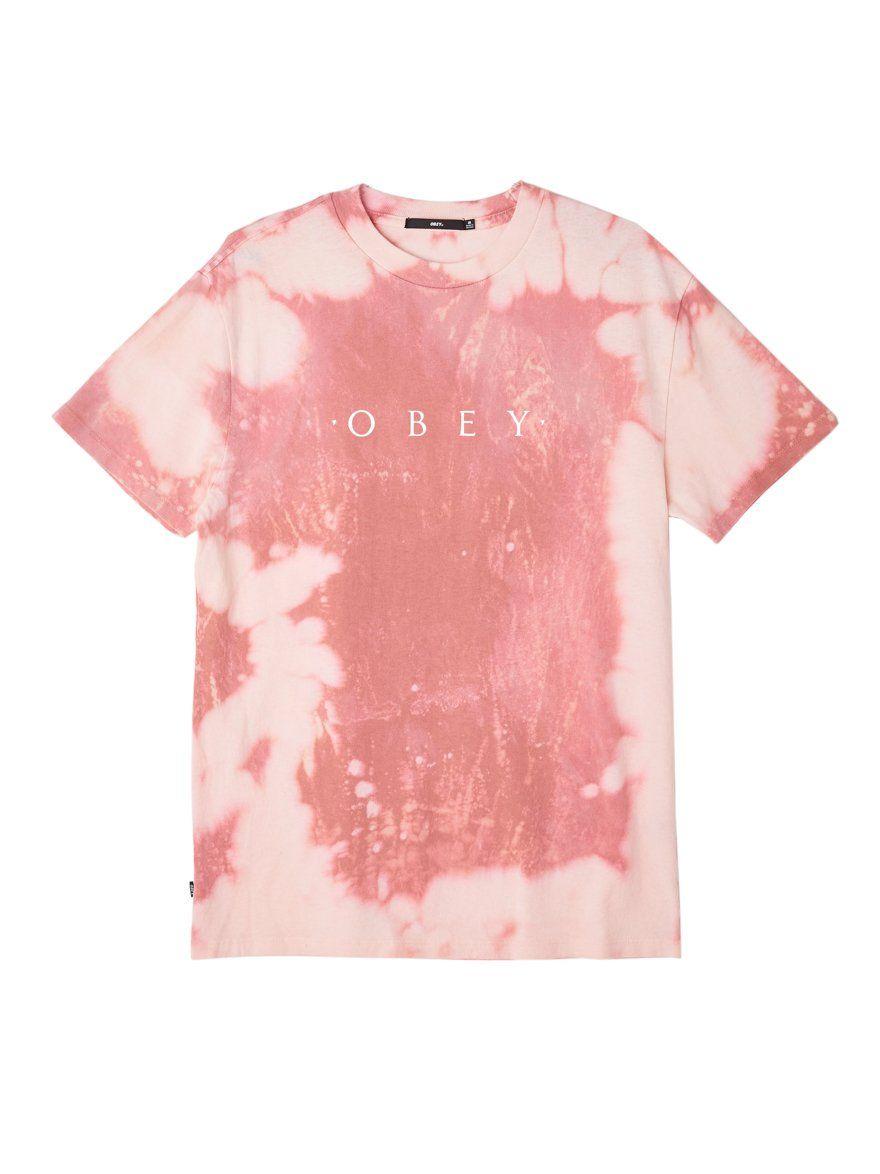 OBEY Clothing Rose Logo - OBEY / Novel Obey Basic Bleach Tie Dye T-Shirt
