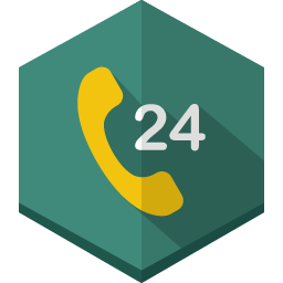 Green Telephone Logo - Hours phone Icon | 100 Flat Vol. 2 Iconset | GraphicLoads