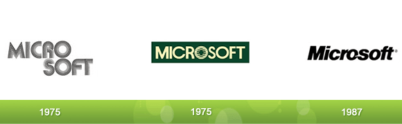 Oldest Microsoft Logo - techy-tips: 17 Evolutions of Your Favorite Logos