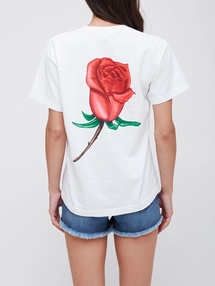 OBEY Clothing Rose Logo - Slauson Rose Custom Box T Shirt Clothing UK