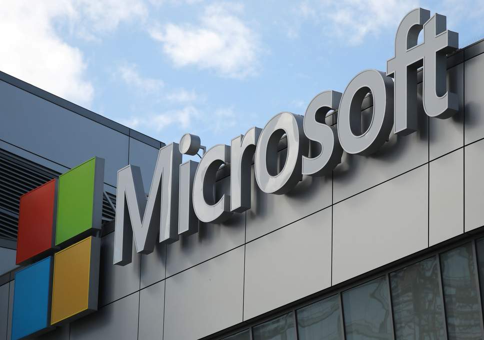 Real Microsoft Logo - Microsoft posts better than expected financial results as revenue ...