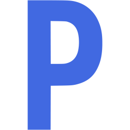 Blue Letter P Logo - Royal blue letter p icon royal blue letter icons
