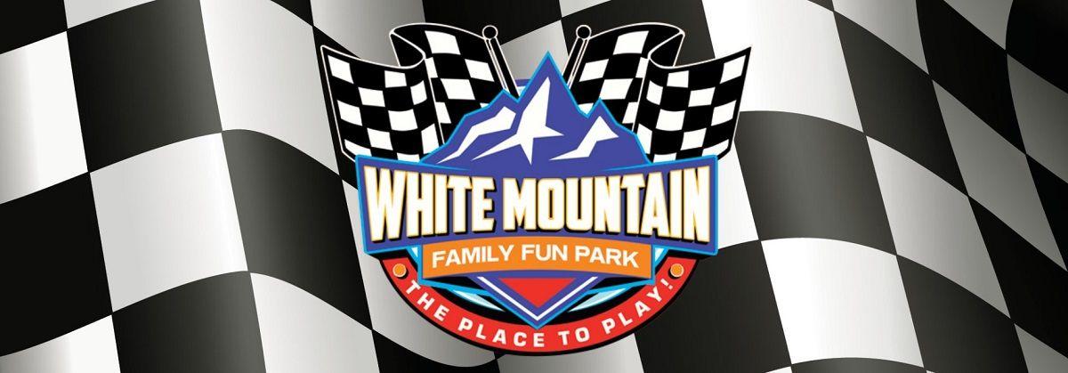 Blue and White Mountain Logo - White Mountain Family Fun Park