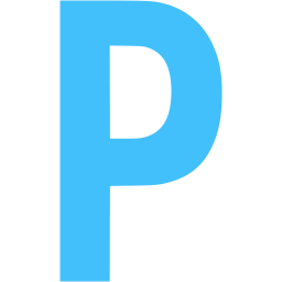 Blue Letter P Logo - Caribbean blue letter p icon - Free caribbean blue letter icons