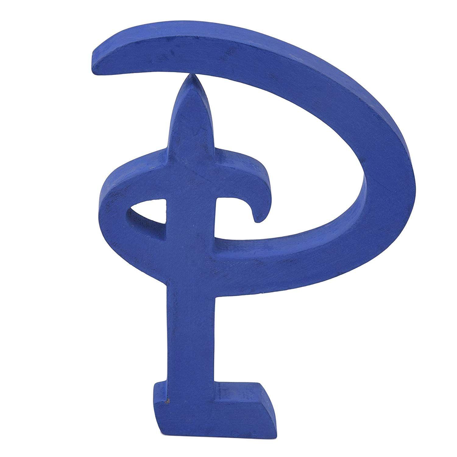 Blue Letter P Logo - Amazon.com: Extra Large Disney Font Freestanding Wooden Letters ...