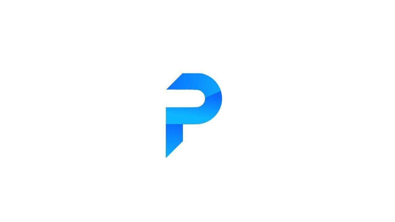 Blue Letter P Logo - Speed Art | Letter P Logo Design - YouTube
