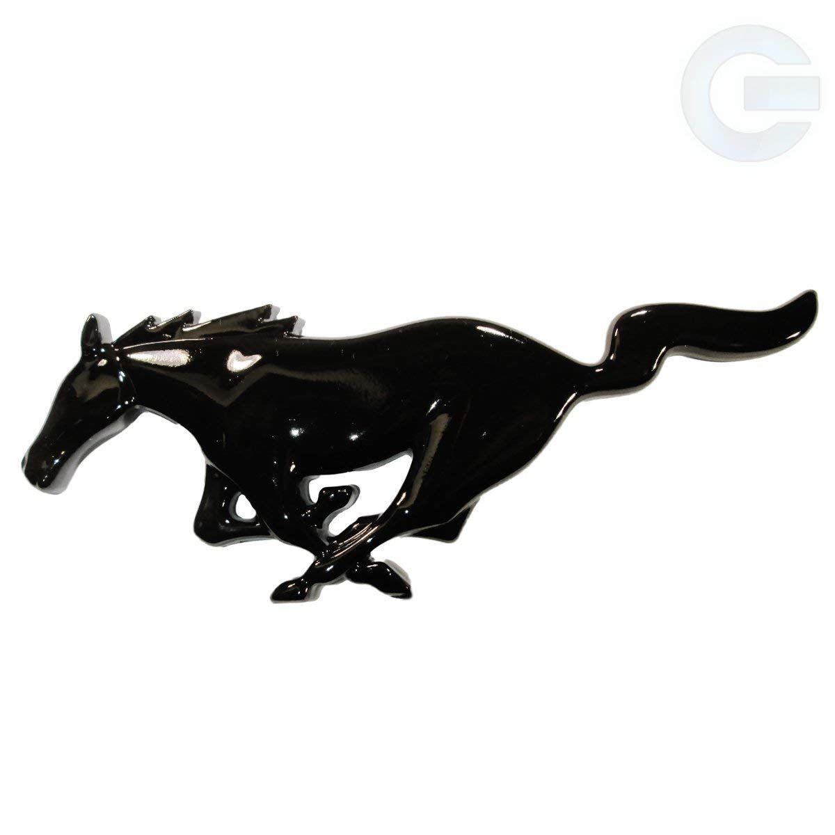 Mustang Logo - Amazon.com: Ford Mustang Running Horse Emblem Badge - Black Gloss ...