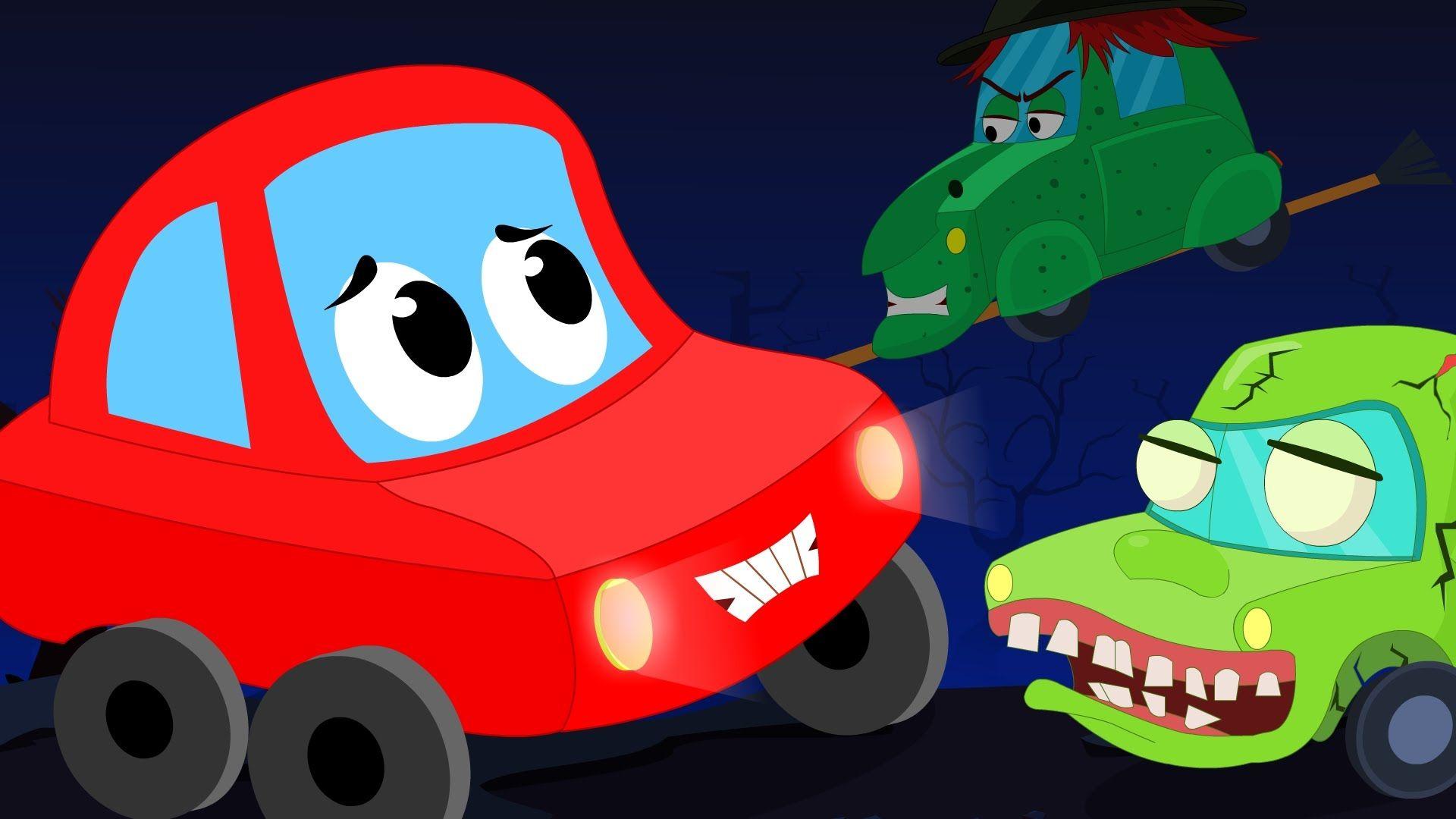 Little Red Car Logo - Little Red Car Rhymes – It's Halloween Night | Scary Song | Little ...