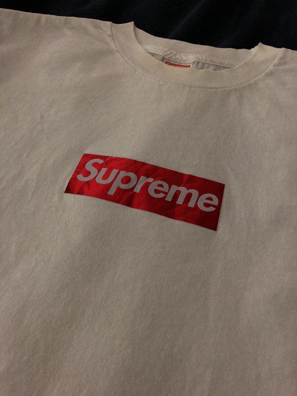Open Red Box Logo - Supreme Holographic Box Logo Tee *Rare AF in Chino, CA