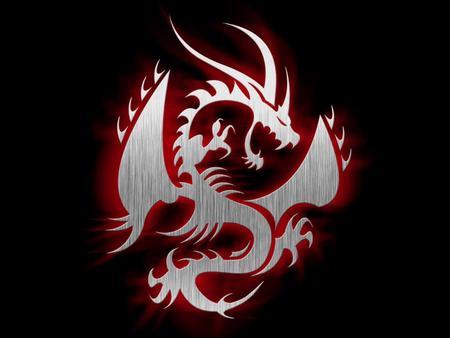 Silver Dragon Logo - Dragon Emblem and CG & Abstract Background Wallpaper