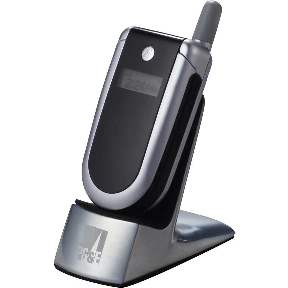 Cell Phone Gray Logo - Promotional Mobile Cell Phone Holders with Custom Logo for $10.07 Ea.