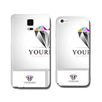 Electronics Cell Phone Logo - Diamond Logo Design. Vector design logo with diamond cell phone ...