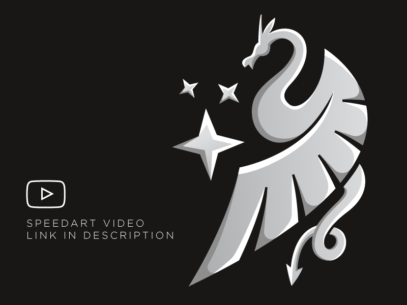 Silver Dragon Logo - Dragon Logo Design Speedart Video by Mohamed Achraf | Dribbble ...