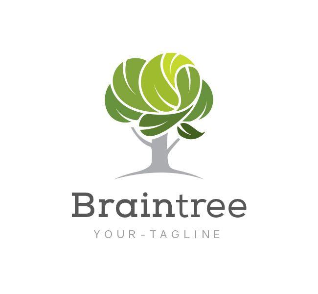 Brand with Tree as Logo - Brain Tree Logo & Business Card Template - The Design Love