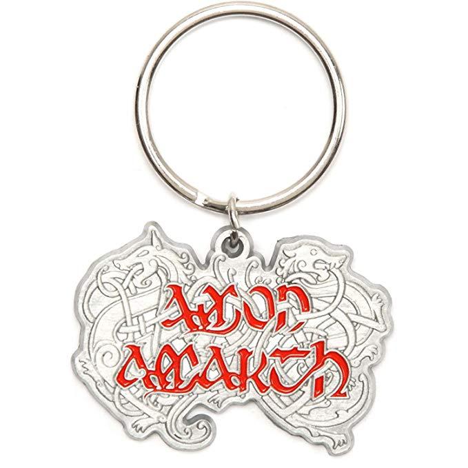 Silver Dragon Logo - Amazon.com: Amon Amarth Dragon Logo Metal Key Chain Silver: Clothing