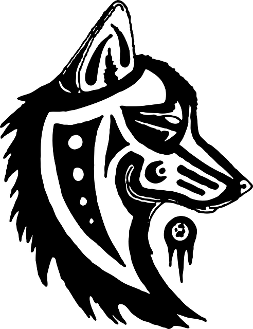 Native Wolf Logo - Image Vectorielle Gratuite: Wolf, Totem, Symbole, Tribal - Image ...
