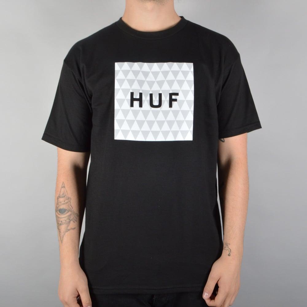 Triangle Box Logo - HUF Triangle Box Logo T-Shirt - Black - SKATE CLOTHING from Native ...