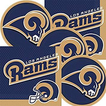 Rams Football Logo - Amazon.com: Los Angeles Rams NFL Football Team Logo Plates And ...