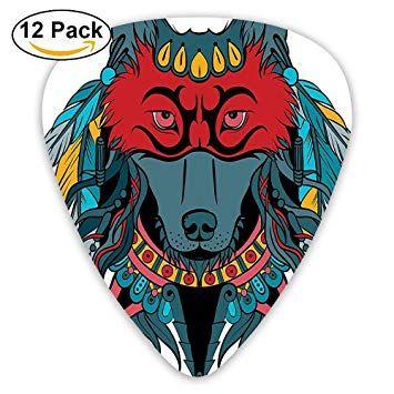Native Wolf Logo - Amazon.com - Newfood Ss Ethnic Warrior Wolf Portrait With Mask ...