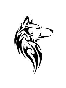 Native Wolf Logo - Re-Useable Mylar Native Wolf Airbrush Stencil | eBay