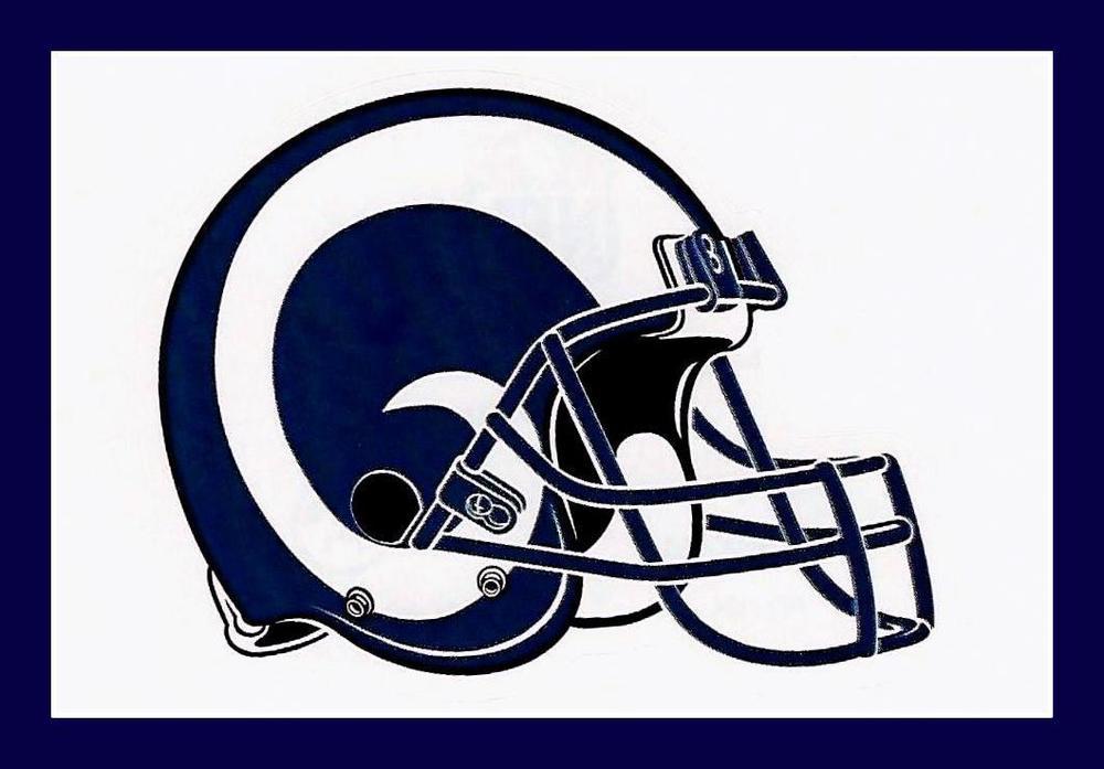 Rams Football Logo - LOS ANGELES LA RAMS FOOTBALL NFL HELMET DECAL STICKER TEAM LOGO~BOGO ...