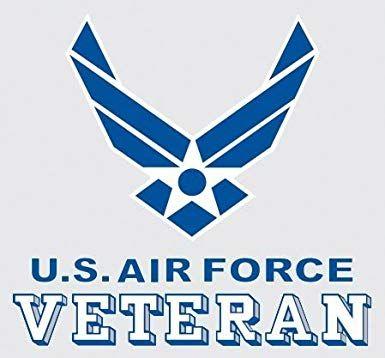 Blue Military Logo - Amazon.com: United States Air Force Veteran Logo Car Decal US ...