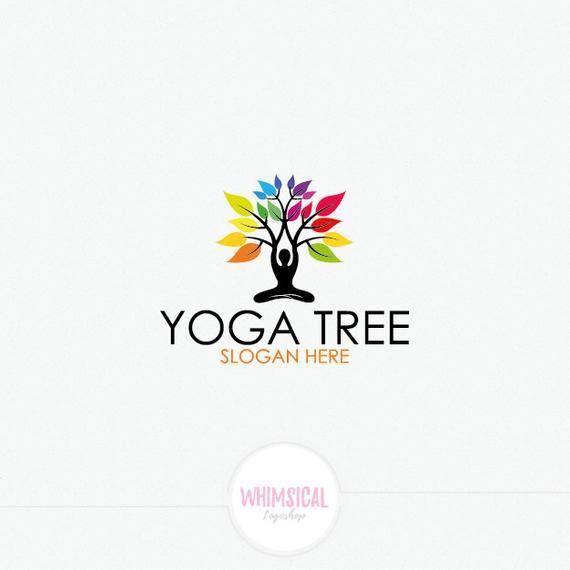 Yoga Logo - Person Tree Logo Design Yoga Logo | Etsy