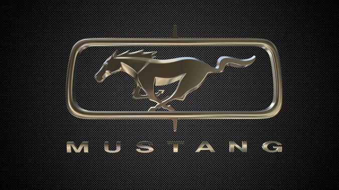 Mustang Logo - 3D model mustang logo 3 | CGTrader