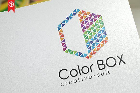 Triangle Box Logo - Creative Color Box - Logo Templates ~ Logo Templates ~ Creative Market