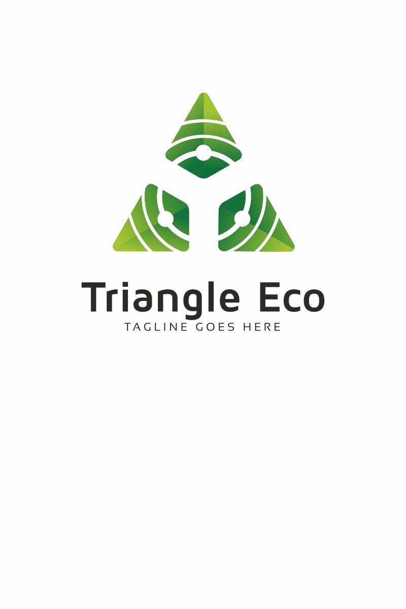 Companies with Triangle Green Logo - Triangle Eco Green Tech Logo Template. Design Bundle. Logos, Logo