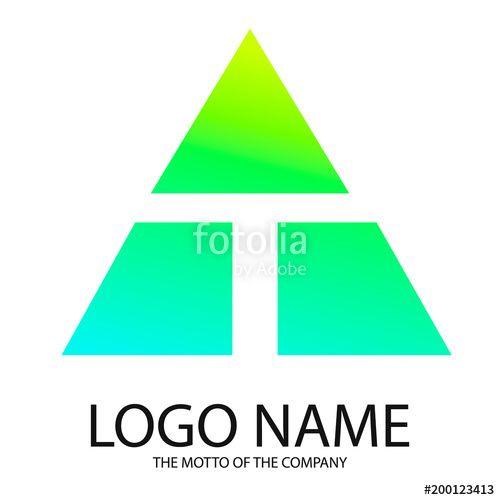Companies with Triangle Green Logo - Logo triangle. Gradient logo for your company.