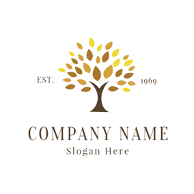 Yellow Tree Company Logo - Free Tree Logo Designs | DesignEvo Logo Maker