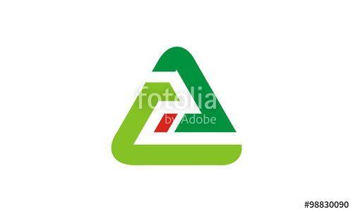 Companies with Triangle Green Logo - Triangle Green Color Company Logo Stock Image And Royalty Free